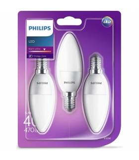 Żarówka LED Philips 5.5W 470lm E14 ciepła 3-pak