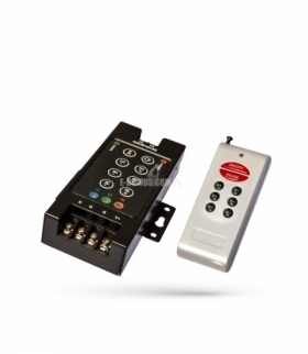 RGB CONTROLLER RF8B WITH REMOTE-DO PASKÓW LED / FOR LED STRIPS WOJ+00981