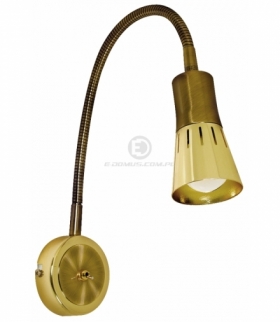 ARENA LAMPA KINKIET WYSIĘGNIK 1X40W R50 E14 ZŁOTO PATYN Candellux 91-84470