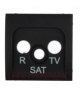 Pokrywa do gniazda antenowego R-TV-SAT grafit 82037-38
