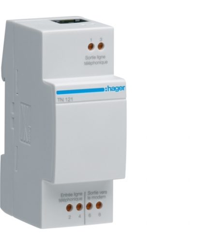 TN121 Modułowy filtr/rozdzielacz sygnału ADSL Hager