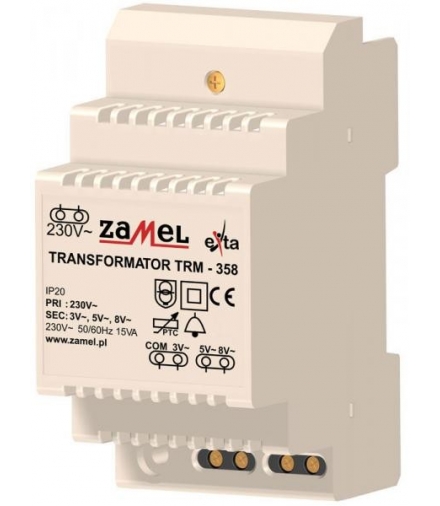 TRANSFORMATOR TRM-358 230 /3/5/8V AC 15 VA