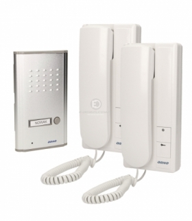 Zestaw domofonowy jednorodzinny, podtynkowy z interkomem, FOSSA INTERCOM