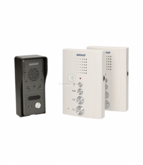 Zestaw domofonowy jednorodzinny z interkomem, bezsłuchawkowy, biały, ELUVIO INTERCOM Orno OR-DOM-RE-920/W