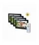 Zestaw wideodomofonowy 4-rodzinny, bezsłuchawkowy, kolor, LCD 7”, menu OSD, natynkowy, czarny, FORTIS MULTI Orno OR-VID-EX-2011/