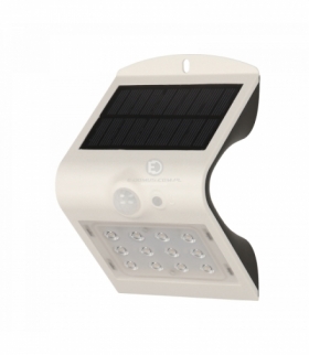 SILOE LED, lampa solarna z czujnikiem ruchu, podwójne źródło światła, 1,5W, 190lm, 1200mAh, IP65, 4000K, biała Orno OR-SL-6083WL
