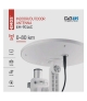 Antena zewnętrzna EM-9016C, 0–80 km DVB-T2 / filtr LTE/ 4G z zasilaczem 230/12V