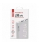 Powerbank EMOS ALPHA 5000 mAh biały + kabel USB-C EMOS B0521W