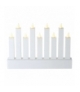 Dekoracje - 9 LED świecznik, 3× AA, WW, timer, biały EMOS ZY2210