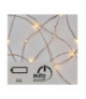 Dekoracje - 10 LED łezki 0,9m 2× AA IP20 WW, miedź, timer EMOS D3AW06