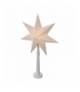 Dekoracje- świecznik papier. gwiazda, na żarówkę E14, biały EMOS ZY2213