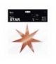 Dekoracje - papierowa gwiazda 75cm na żarówkę E14, czerwona EMOS ZY2249