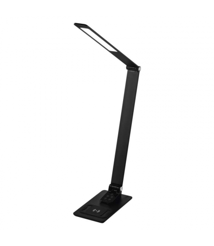 Lampa biurkowa LED MARIO czarna, WW/NW/CW, indukcja, USB EMOS Z7604