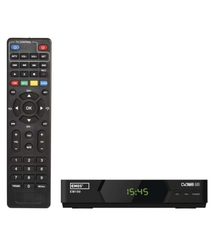Odbiornik DVB-T2 EMOS EM190 HD EMOS J6012
