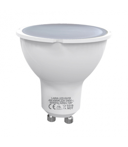 Lampa z diodami SMD LED LARA LED GU10 4W 4500K IDEUS 03667