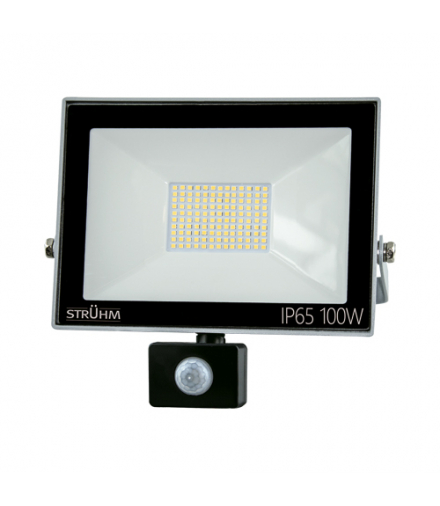 Naświetlacz SMD LED z czujnikiem ruchu KROMA LED S 100W GREY 6500K IDEUS 03708