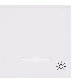 lumina Klawisz kontrolny z symbolem „Światło”, biały Hager WL6120