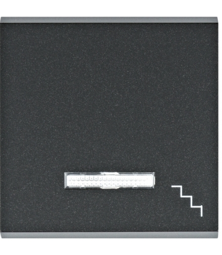 lumina Klawisz kontrolny z symbolem „Schody”, czarny Hager WL6133