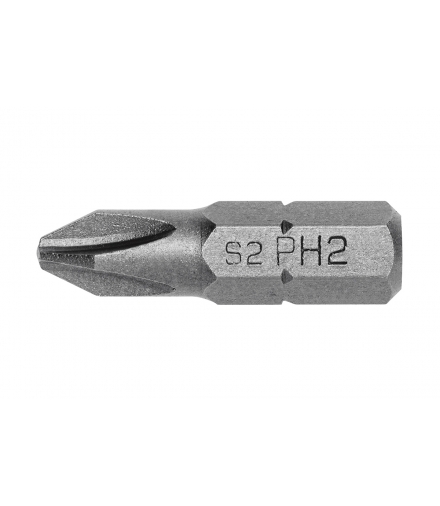 Końcówki wkrętakowe bity PH2, 25mm 10 szt w blistrze