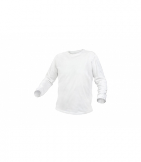 Koszulka dł.rękaw bawełniana, biały, 2XL