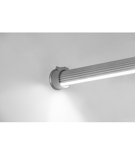 profil aluminiowy LED drążek GLAX silver 2 m