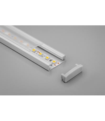profil aluminiowy LED nakładany GLAX silver 2 m