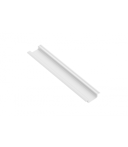 Profil aluminiowy LED z kołnierzem GLAX biały 2 m (wpuszczany)
