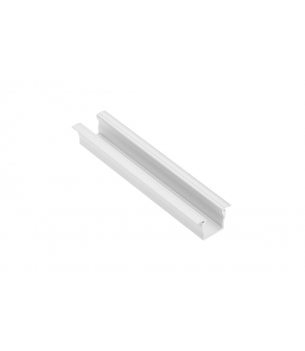 Profil aluminiowy LED z kołnierzem GLAX Mini wysoki 12,5mm biały 2 m (wpuszczany)