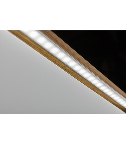 profil aluminiowy LED z kołnierzem GLAX silver 2 m (wpuszczany)