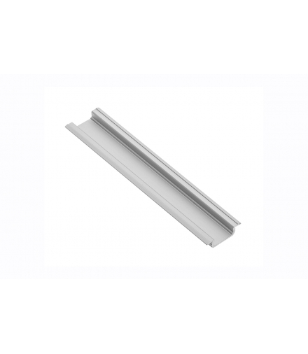 profil aluminiowy LED z kołnierzem GLAX silver 3,05 m (wpuszczany)