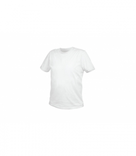 T-shirt bawełniany, biały, 3XL