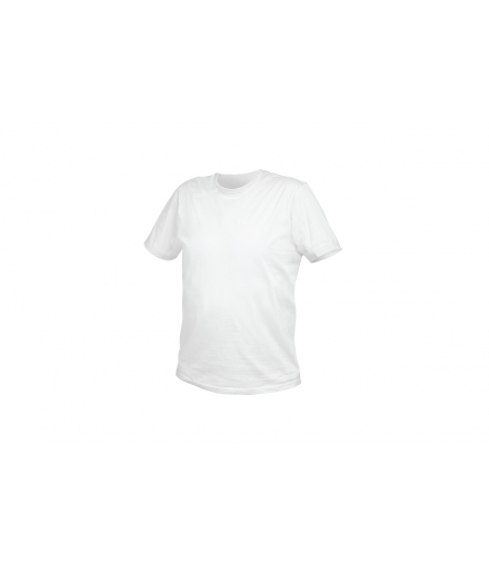 T-shirt bawełniany, biały, L