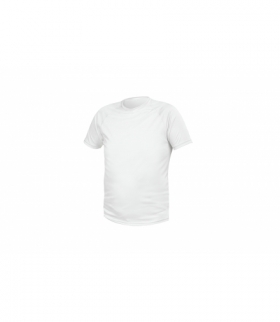 T-shirt poliestrowy, biały, M