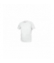 T-shirt poliestrowy, biały, S