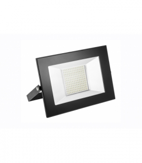G-TECH Naświetlacz LED 100W, 7000lm AC220-240V, 50/60 Hz, PF0,9, RA80, IP65, 120°, 6400K, czarny