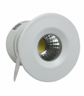 SH-14-WH 3W LED 230V BIAŁY oczko sufitowe lampa sufitowa HERMETYCZNA IP65 odporna na wilgoć