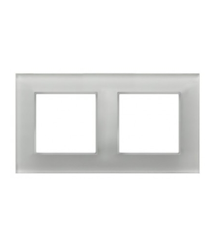 Ramka podwójna Białe szkło 4mm ARIA OSPEL