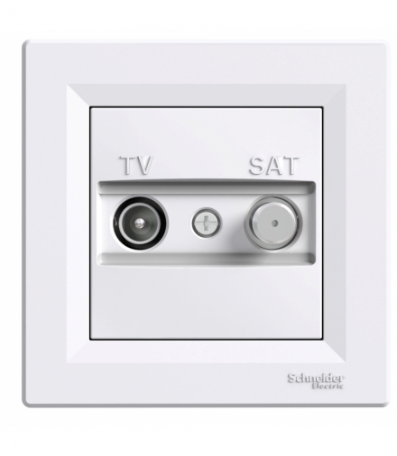 Asfora Gniazdo TV-SAT końcowe (1dB) biały Schneider EPH3400121