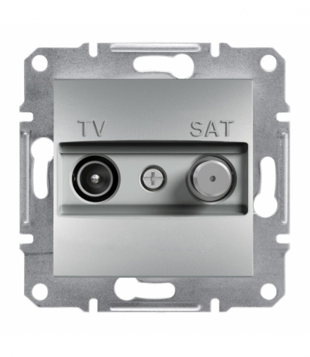 Asfora Gniazdo TV-SAT końcowe (1dB) bez ramki aluminium Schneider EPH3400161