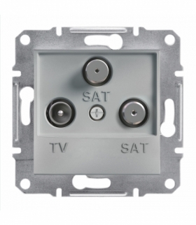 Asfora Gniazdo TV-SAT-SAT końcowe (1dB) bez ramki aluminium Schneider EPH3600161