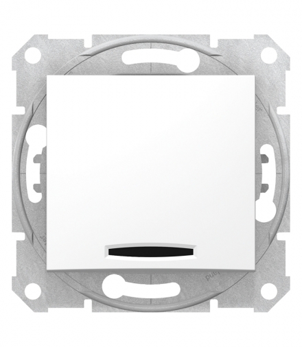Sedna Przycisk z podświetleniem biały Schneider SDN1600121