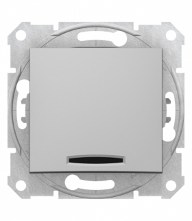 Sedna Przycisk z podświetleniem aluminium Schneider SDN1600160