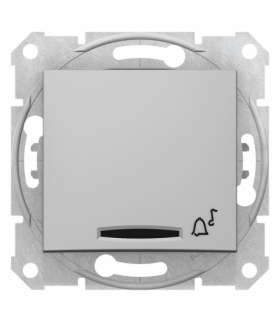 Sedna Przycisk dzwonek z podświetleniem aluminium Schneider SDN1600460
