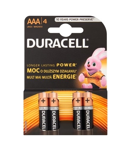 Bateria DURACELL LR03/B4 DURACELL DBLR03BL4