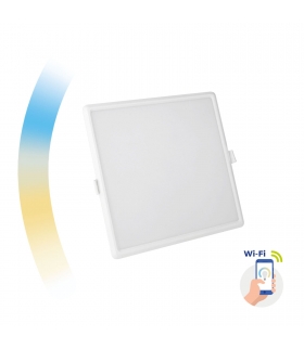 Inteligentna oprawa sufitowa podtynkowa kwadratowa 6W LED Spectrum SMART Algine Wi-Fi CCT DIMM