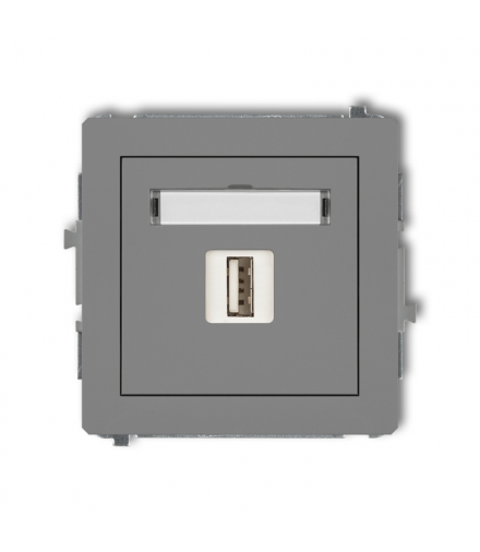 DECO Mechanizm ładowarki USB pojedynczej, 5V, 2A Karlik 27DCUSB-3