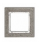 DECO Ramka uniwersalna pojedyncza - beton (ramka: ciemnoszary, spód: biały) Karlik 28-0-DRB-1