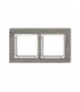 DECO Ramka uniwersalna podwójna - beton (ramka: ciemnoszary, spód: biały) Karlik 28-0-DRB-2