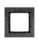 DECO Ramka uniwersalna pojedyncza - beton (ramka: antracytowa, spód: czarny) Karlik 11-12-DRB-1