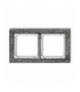 DECO Ramka uniwersalna podwójna - beton (ramka: antracytowa, spód: biały) Karlik 11-0-DRB-2